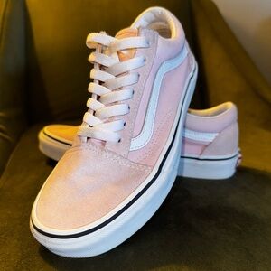 Vans Women's Light Pink Canvas Sneakers